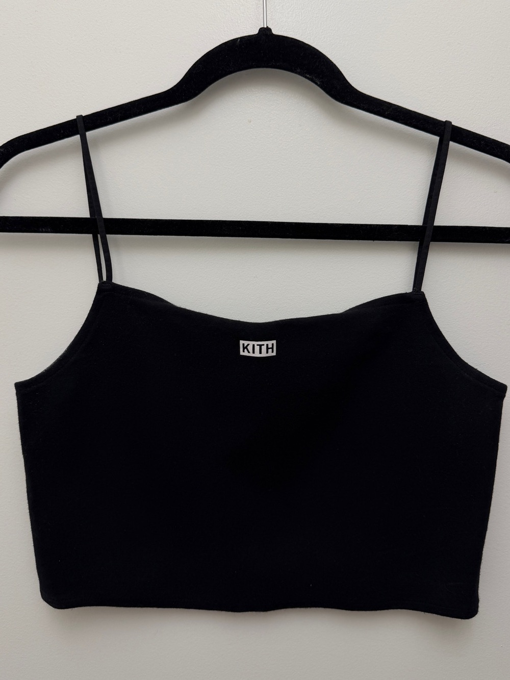 kith cropped spaghetti strap tank